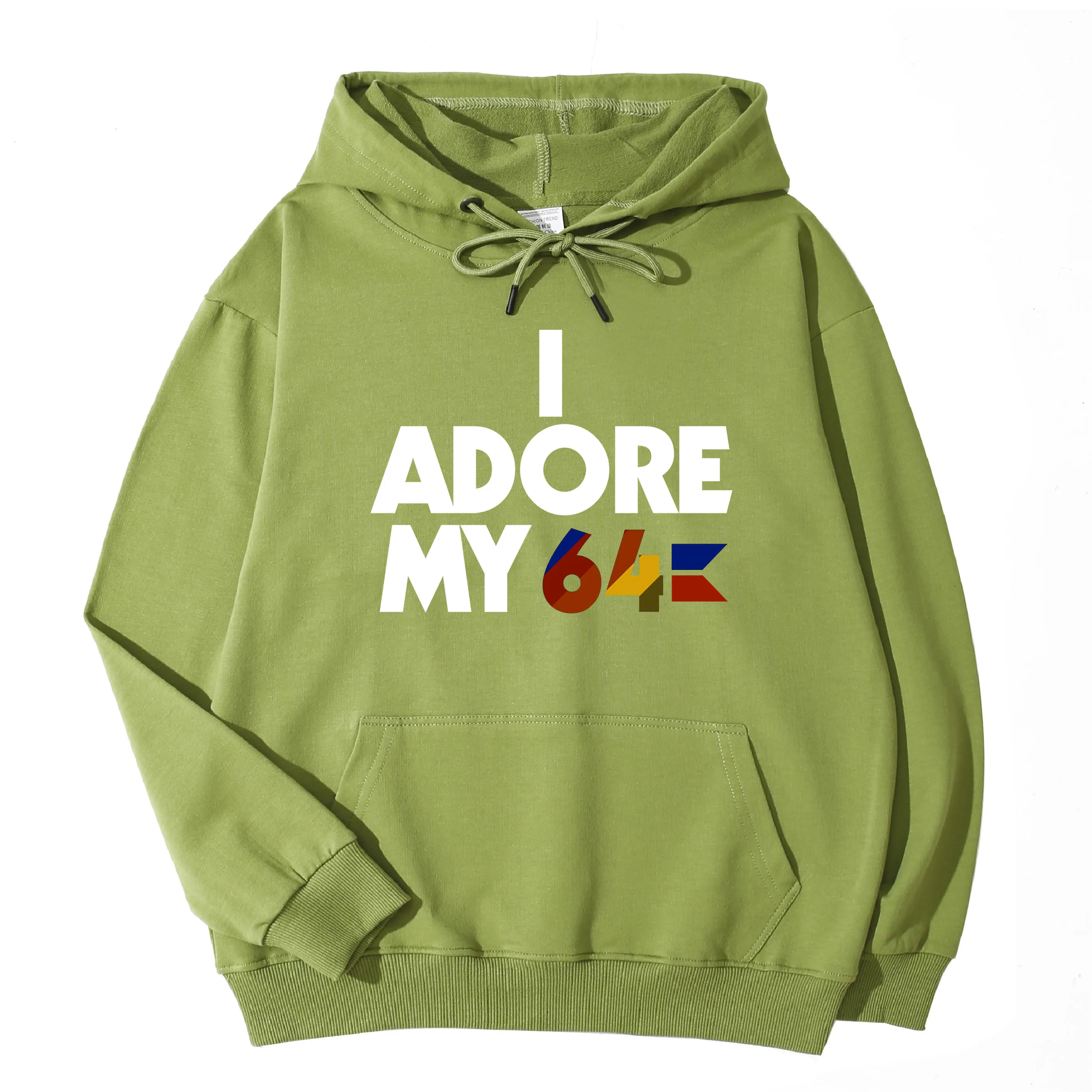 

I Adore My Commodore 64 Custom Unique Print Pullover Popular High Quality Pocket Hoodie Sweatshirt Unisex Top Asian Size