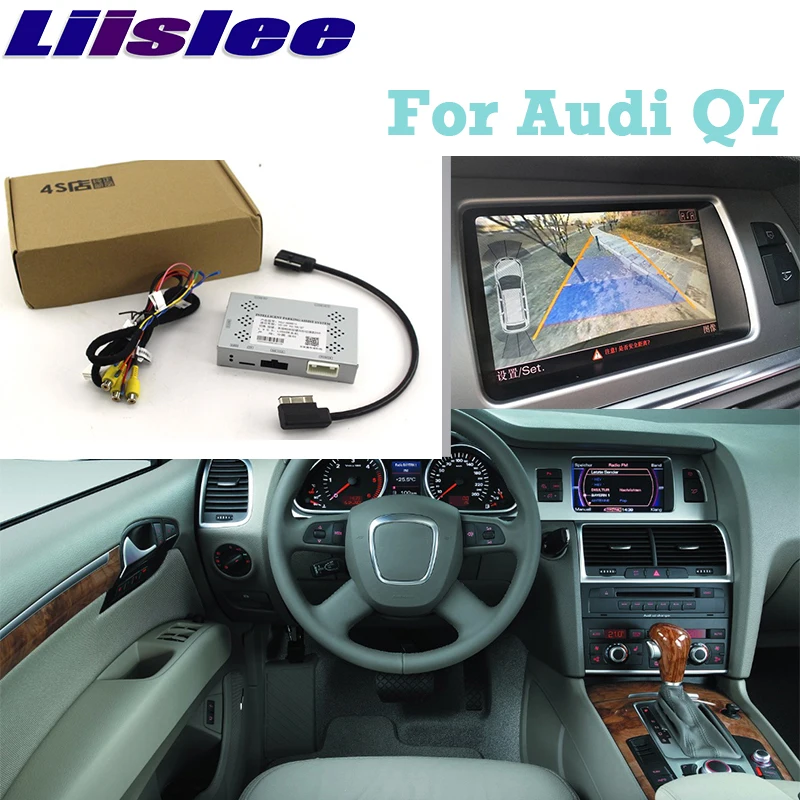 Интерфейс камеры заднего вида Liandlee система для парковки Plus Audi Q7 до 2008 A6 2010