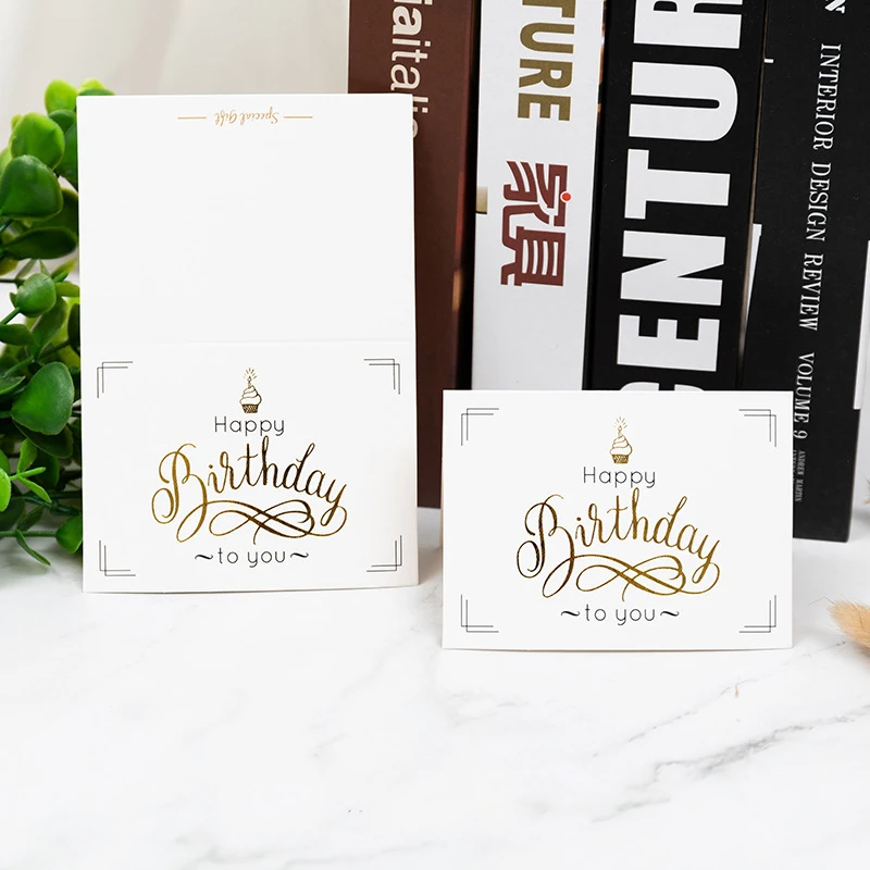 

10 Pcs Creative Paper Greeting Card Wedding Valentine's Day Blessing Birthday Party Decor Thank You Postcards