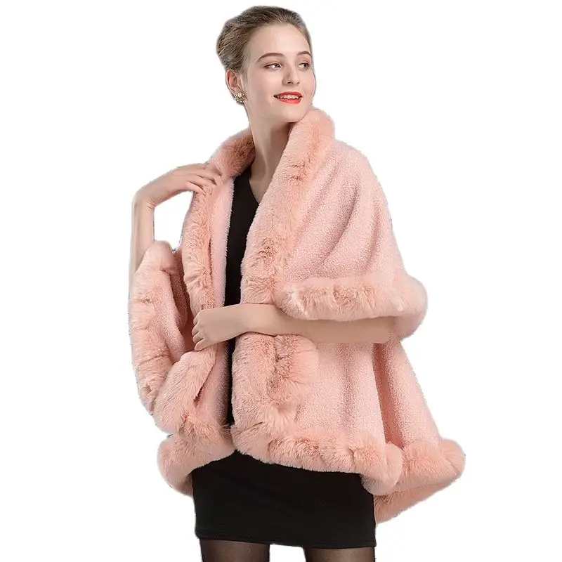 Новинка Осень-зима 1007 # европейский и американский стиль утолщенная шаль из меха