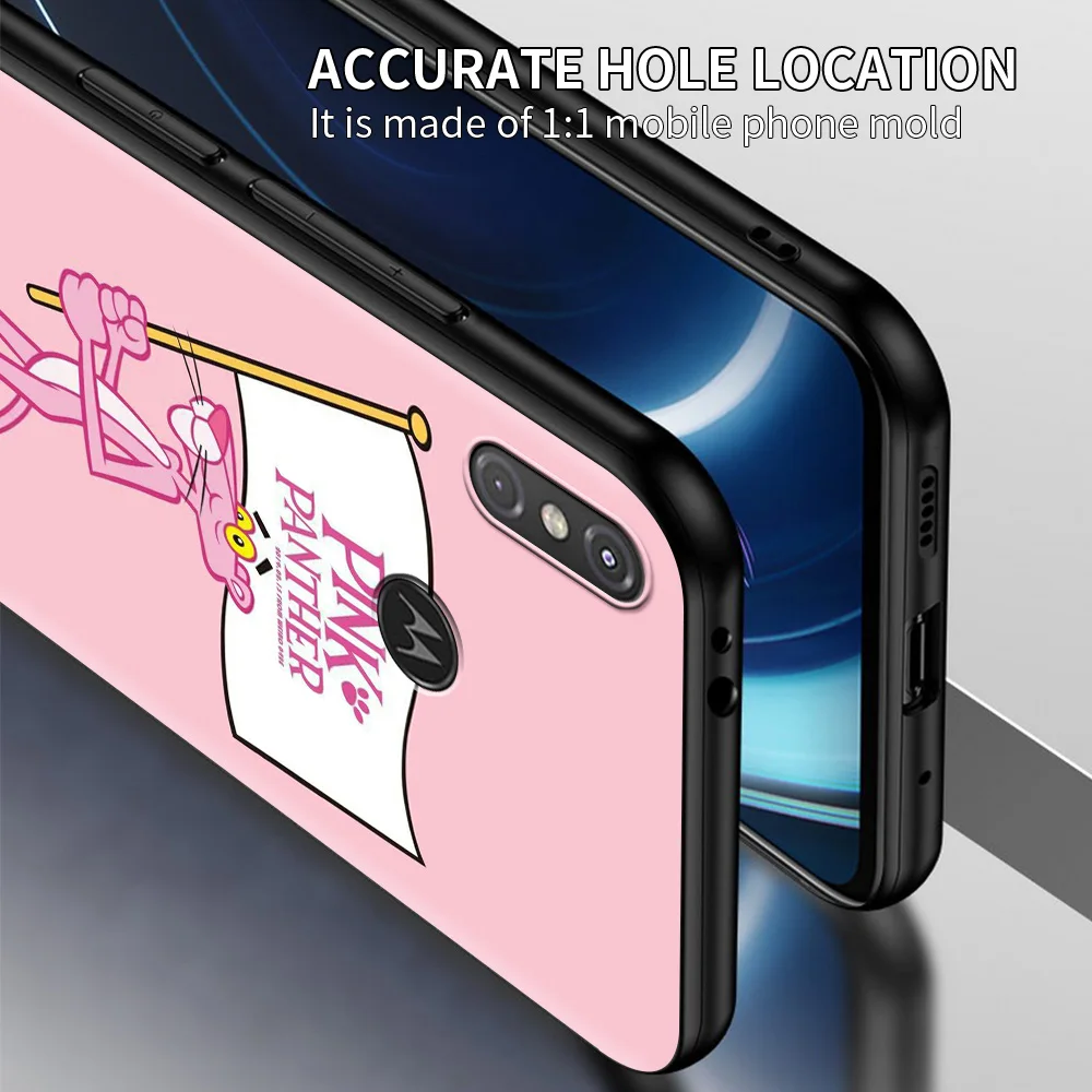 phone case for moto one fusion g stylus g100 g60s g60 g50 g30 g20 g10 g9 g8 plus play power lite e40 e20 e6s cute pink panther free global shipping