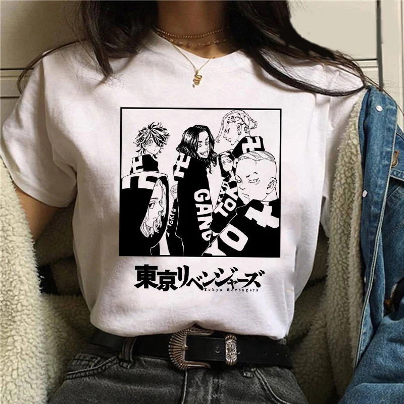 

Japanese Anime T Shirt Tokyo Revengers T Shirt Women Kawaii Harajuku Summer Tops Tokyo Revengers Graphic Tees Oversized T-shirt