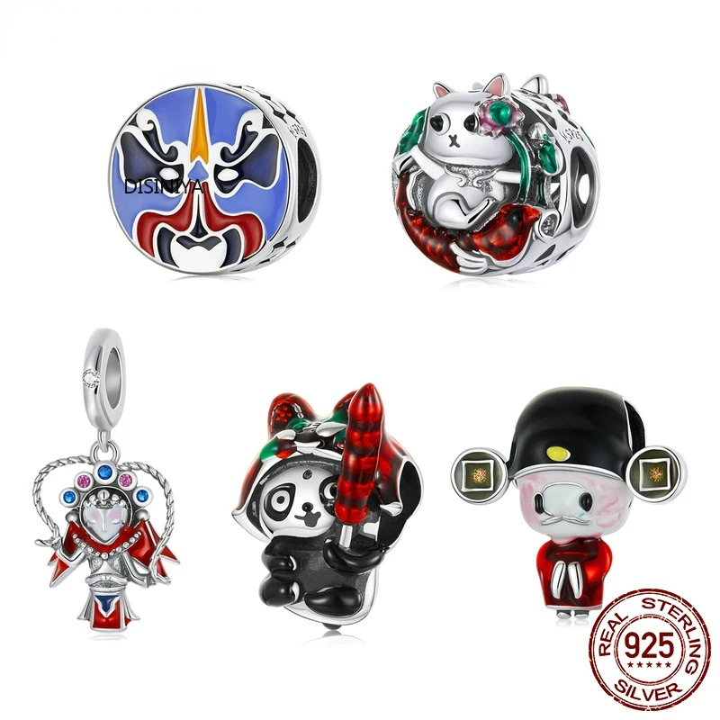 

Подвеска DISINIYA шапочка «Тигр» Подвески «панда» из стерлингового серебра 925 пробы в китайском стиле Подвески подходят для женщин раньше и бра...