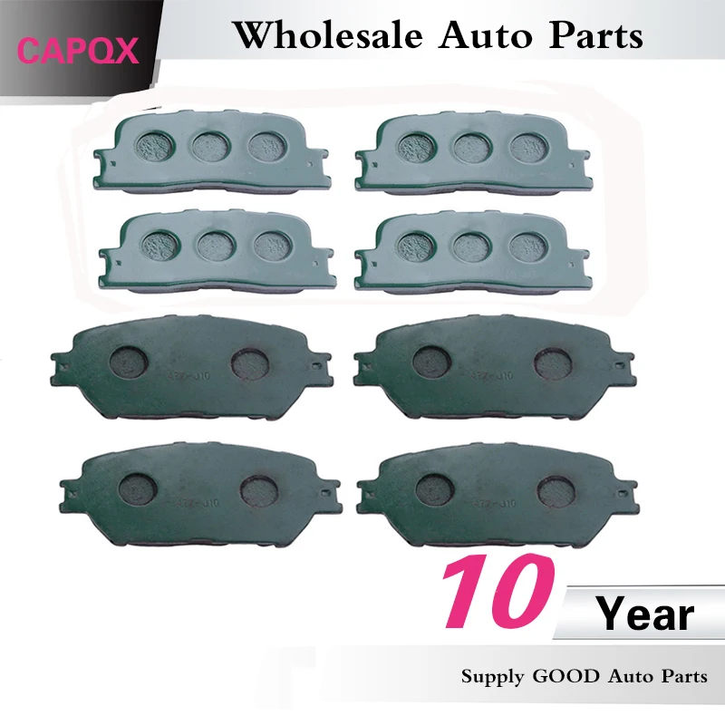 Передние и задние тормозные колодки CAPQX Dis OEM:04465 33260 04466 33090 для CAMRY ACV30 MCV30 2001 2002 2003