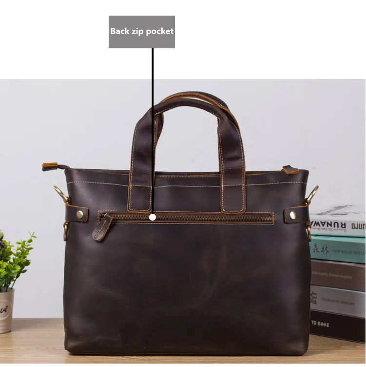 Мужские сумки из натуральной кожи с начесом роскошная модная сумка в стиле ретро