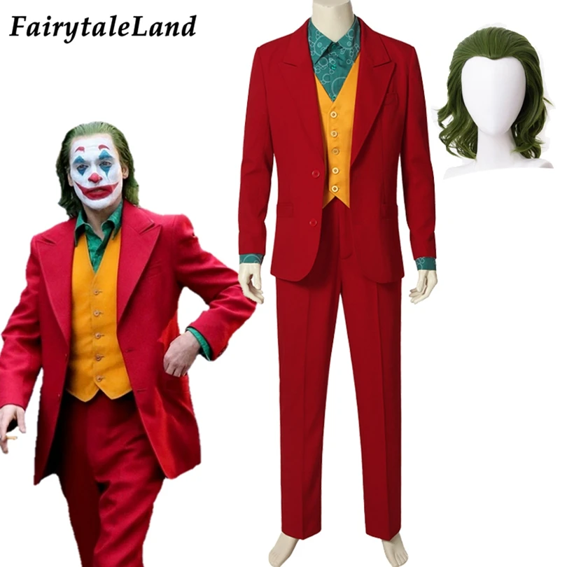 2019 костюм Джокера из фильма маскарадные карнавальные костюмы на Хэллоуин Артура
