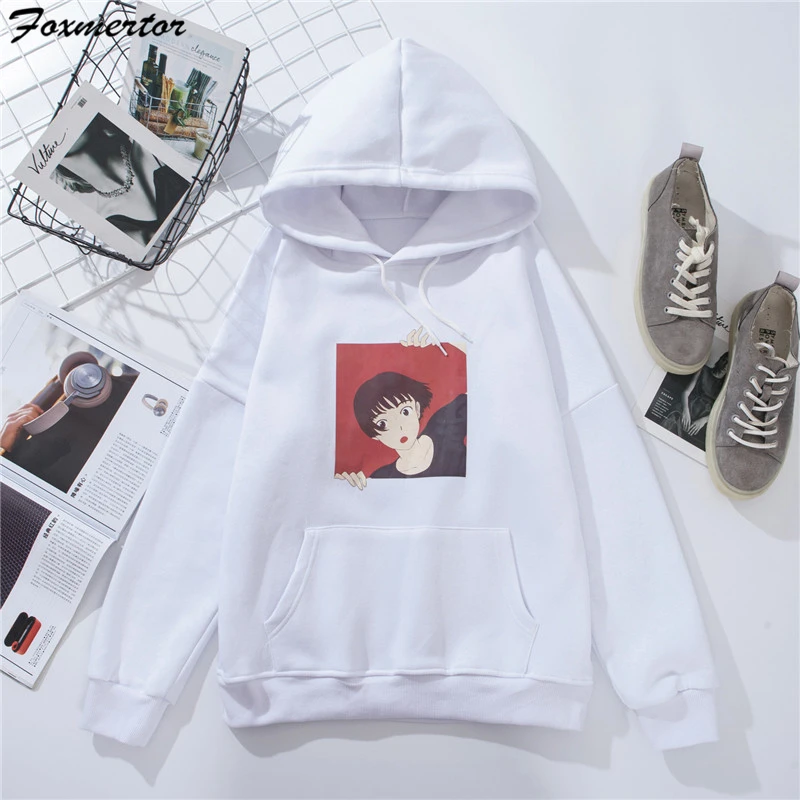 White 3 Теплая Женская толстовка с капюшоном, зимняя Толстовка свободного кроя, Женская Толстовка Harajuku с буквенным принтом, пуловер с длинным рукавом, более размера d, пальто с капюшоном - Цвет: White 3
