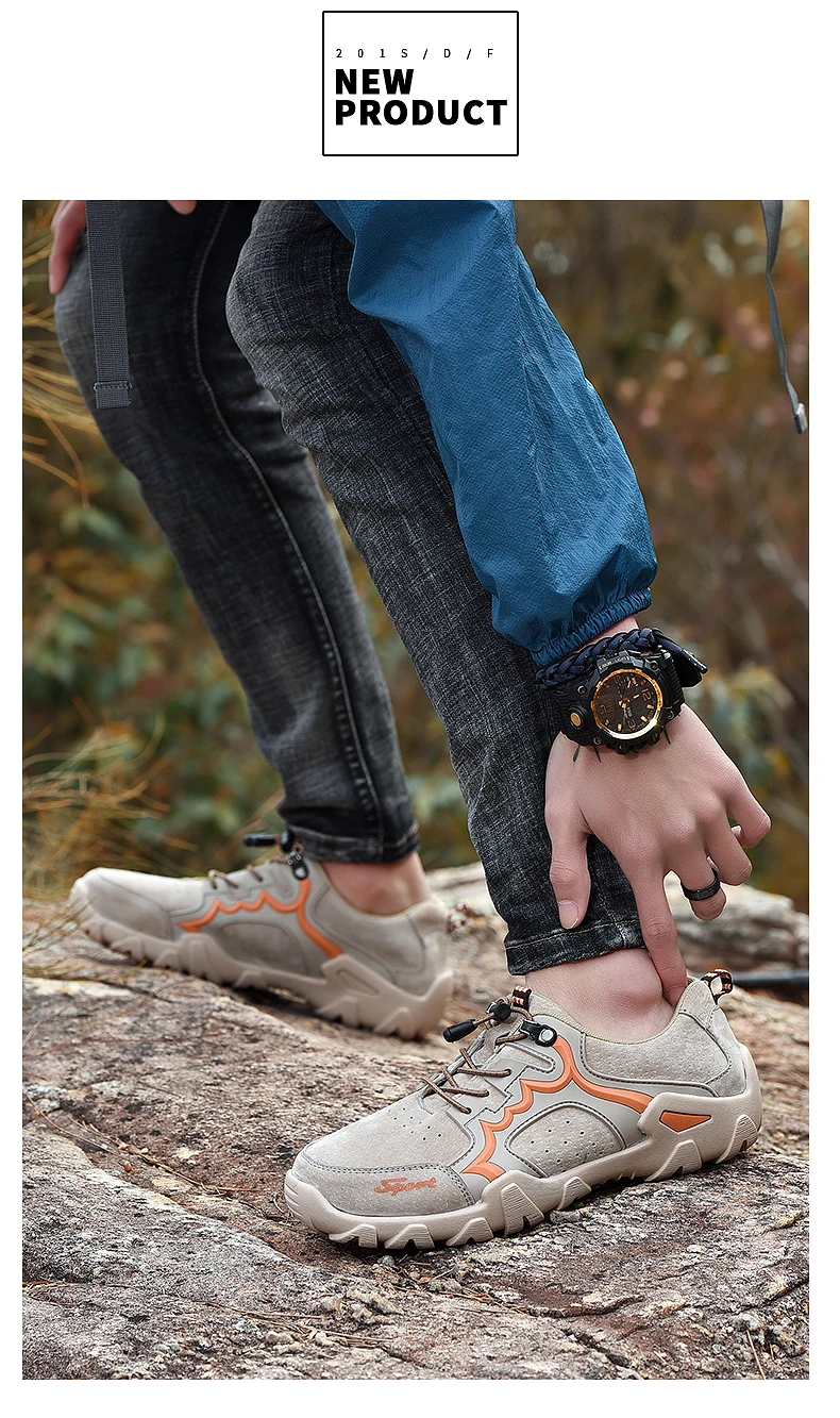 Size38-48 уличные спортивные походные ботинки износостойкие треккинговые кроссовки из натуральной кожи Верхняя Удобная прогулочная обувь для мужчин