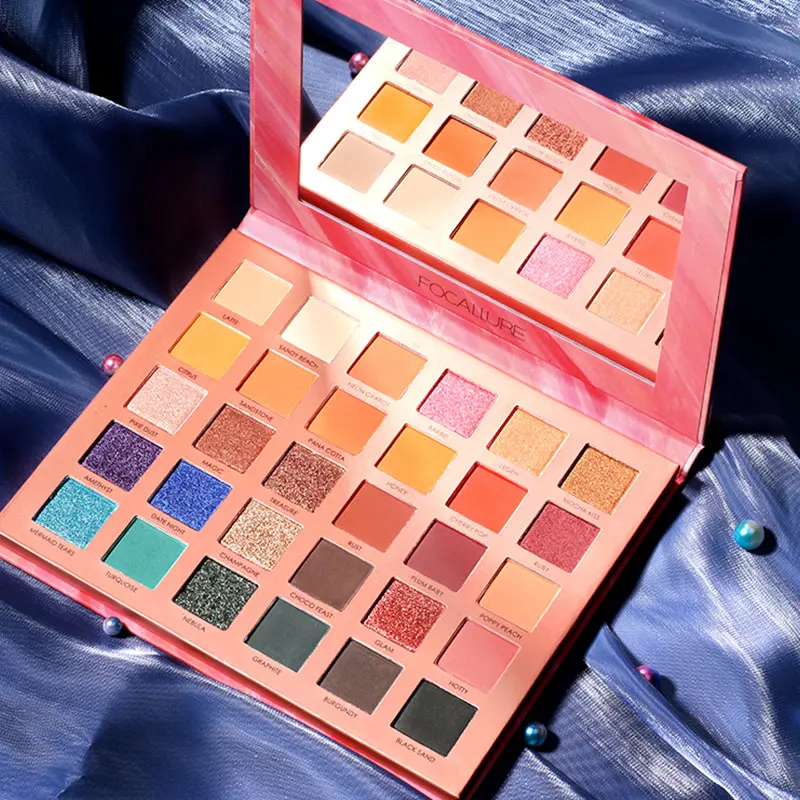 

30 Цвета тени для век Палитра Высококачественная брендовая одежда гладкий матовый блеск пудрового оттенков крой, подходит для ежедневного в...