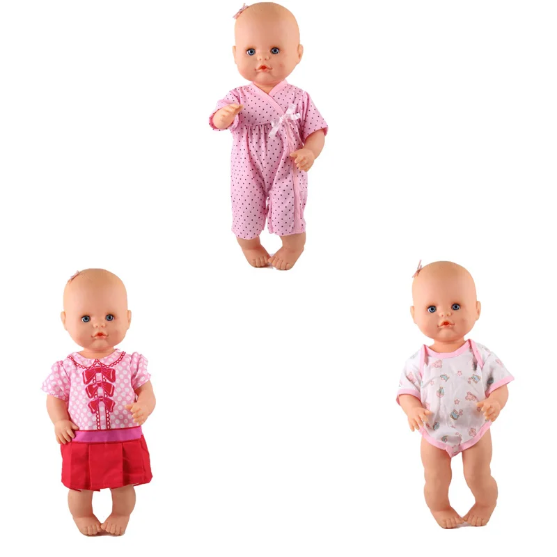 style4 35 см Nenuco Кукла Одежда 13 дюймов Nenuco Ropa y su Hermanita 3 шт./лот 1 вишневая шляпа Комбинезон 1 полосатый комбинезон 1 животное комбинезоны - Цвет: style4