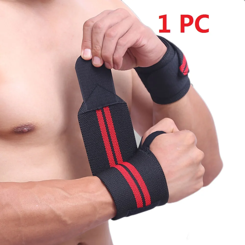 1PC 1 Pc Adjustable Wrist Band Hand Protection Wraps Powerlifting Bodybuilding Bandage Breathable Wrist Support High Quality - Цвет: 1PC