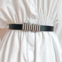 simple fashion leather thin belt for women metal buckle waist strap designer ladies trouser dress all match decoration waistband