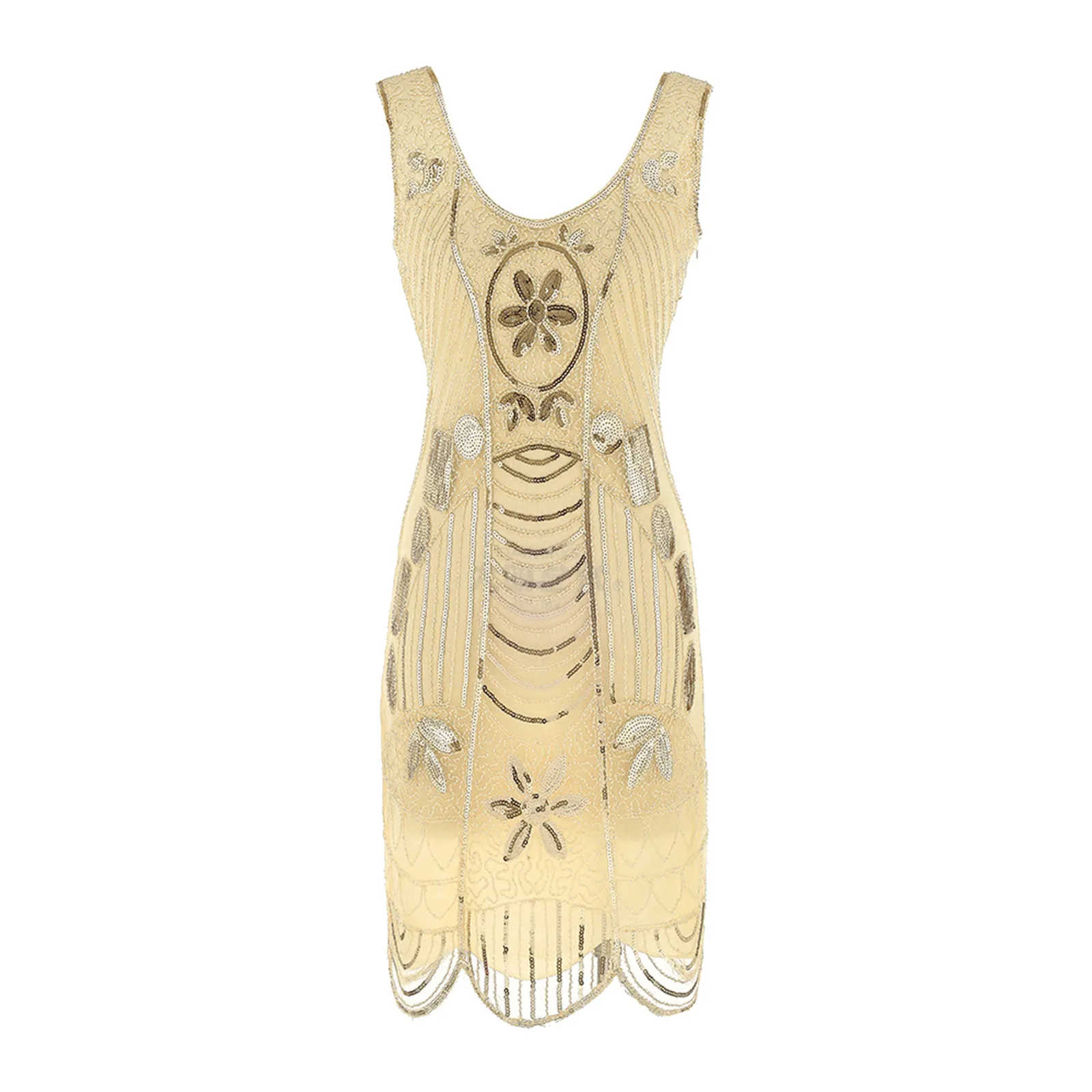 Женское винтажное платье миди с коротким рукавом V-образным вырезом и кисточками