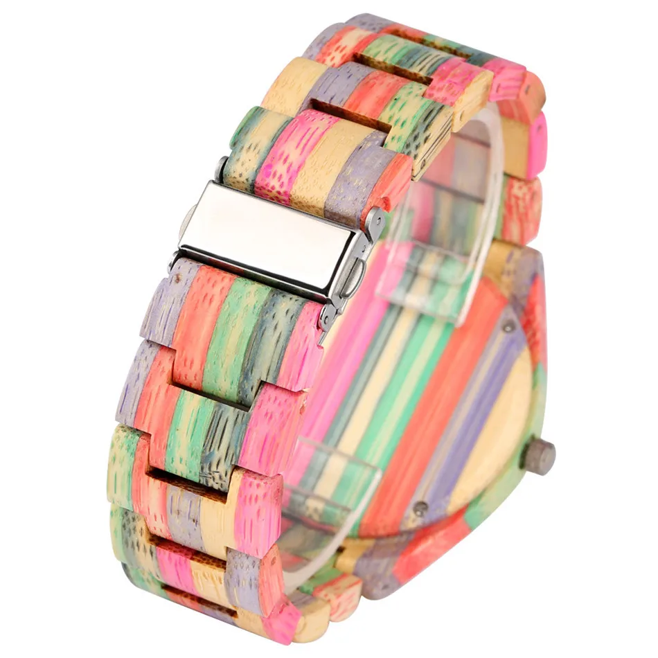 Часы REDFIRE Мужские кварцевые минималистичные красочные с бамбуковым деревом