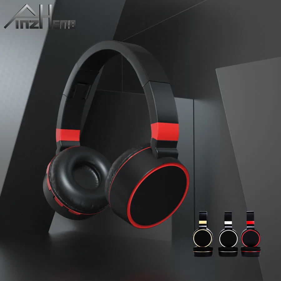 Беспроводные Bluetooth наушники PINZHENG ST10 игровые с микрофоном/TF картой гарнитура для