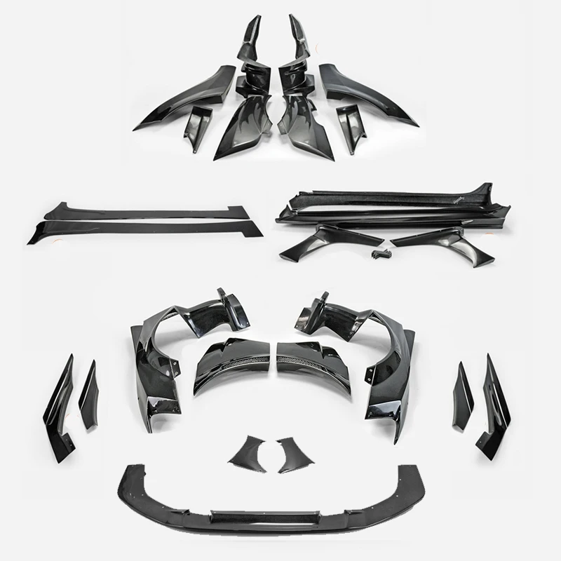 

For MITSUBISHI EVO Evolution 10 VRSV2 Wide Style Full Body Kits Side Skirts Front Lip Rear Bumper Duct Front Fender Rear Fender