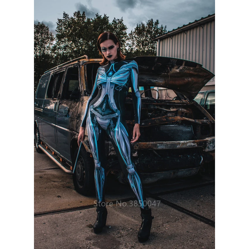 Костюмы на Хэллоуин для взрослых женский сексуальный готический комбинезон