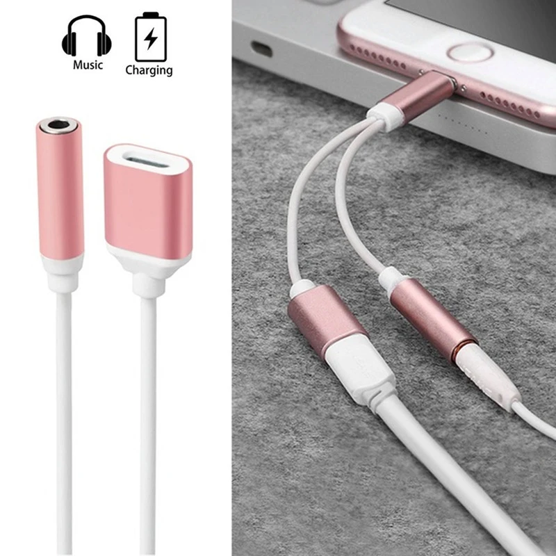 Адаптер для зарядного устройства наушников Lighting на 3 5 мм iPhone 12 Mini 11 Pro Max SE XS XR X 8 +