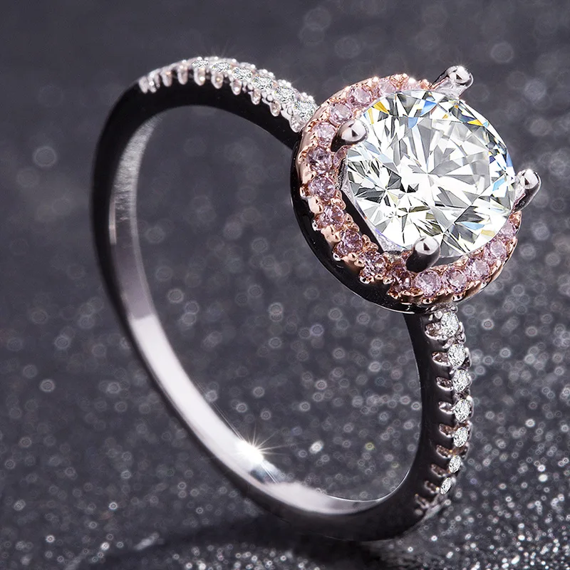 3 шт./компл. из розового золота покрытое кристаллом трехмерное циркониевое