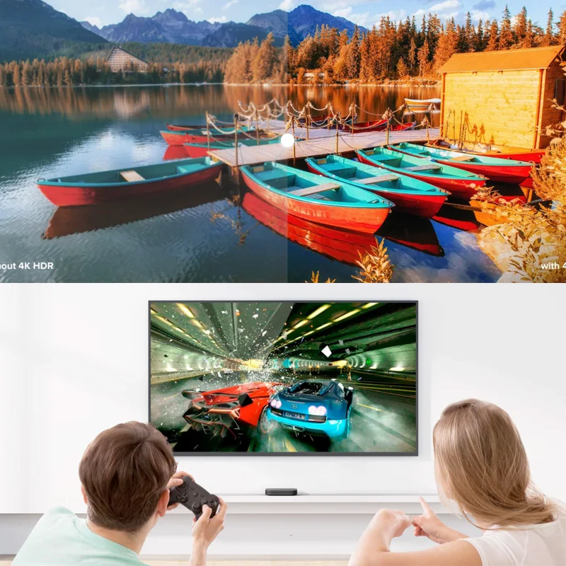 Глобальная версия Xiaomi Mi TV Box S Android 8 1 4K HDR 2G 8G Wi Fi BT4.2 Google Cast Netflix Смарт ТВ ящик медиа