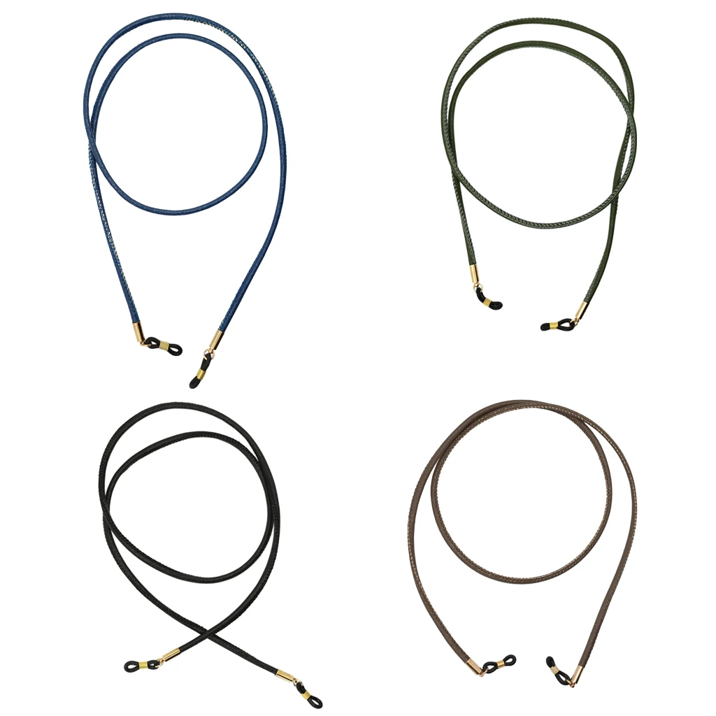 

74cm Soft PU Leather Eyeglass Chains Rope Sunglasses Holder Strap Cord Lanyard