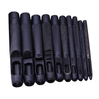1mm 10mm round hollow punch set leather craft tool hole cutter for watch bands belts gasket fabric canvas paper plastics eyelet