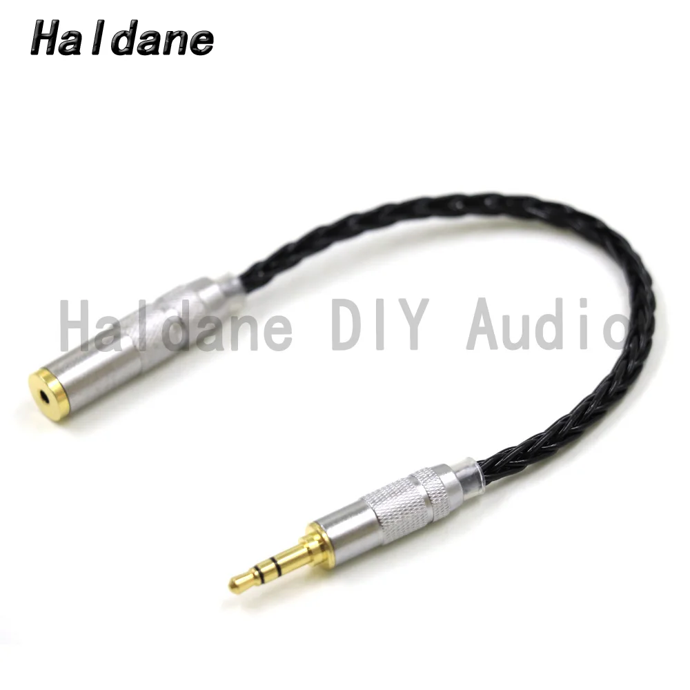 

Haldane HIFI 7N Silver Plated 3.5mm 3pole Stereo Male to 2.5mm TRRS Balanced Female Audio Adapter Cable 3.5 to 2.5 Connector