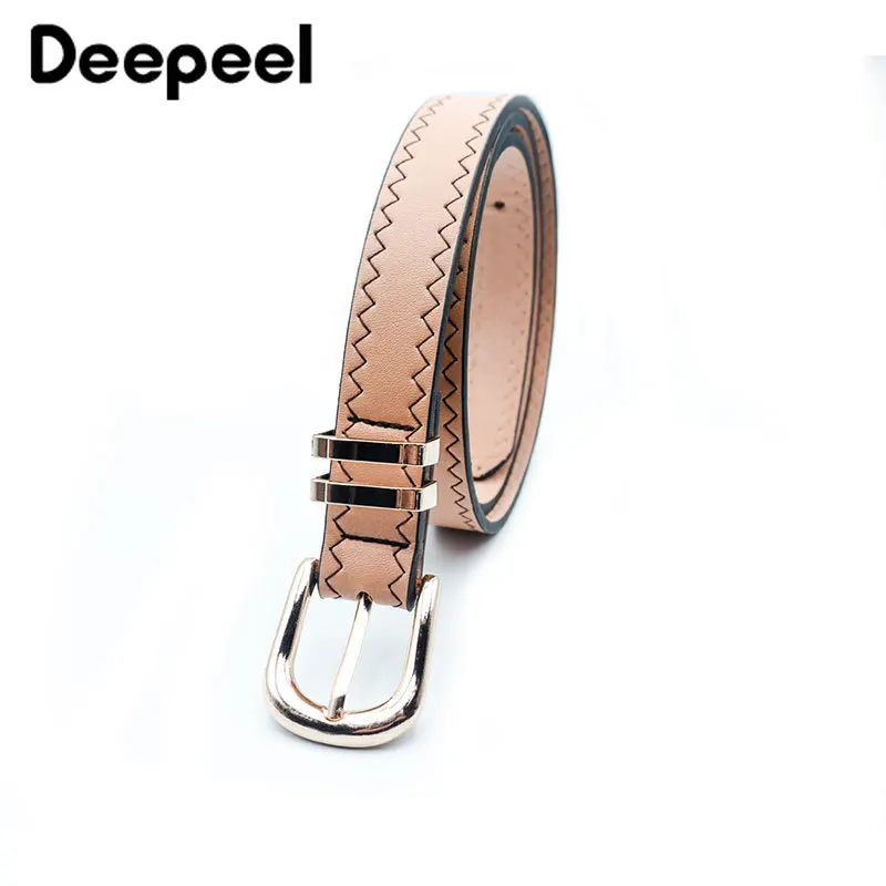 

Deepeel 1pc 2.5*105cm Women PU Leather Belts Metal Alloy Pin Buckle Decorative Corset Belt Fashion Female Casual Waistband YB816
