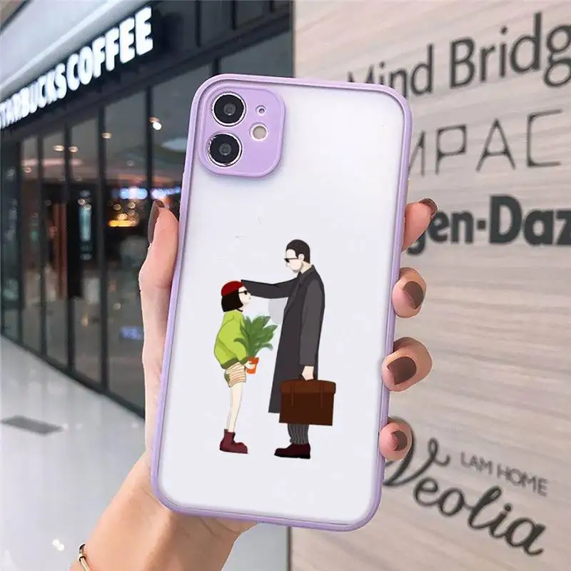 

Killer Leon Uncle Girl luxury design Phone Case shell matte transparent For iphone 7 8 11 12 plus mini x xs xr pro max cover