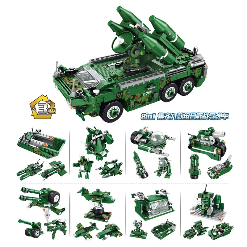 

Military troop of building blocks The special arms Assembled Helicopter Desert Robo Army Defense fortress boy toy gift