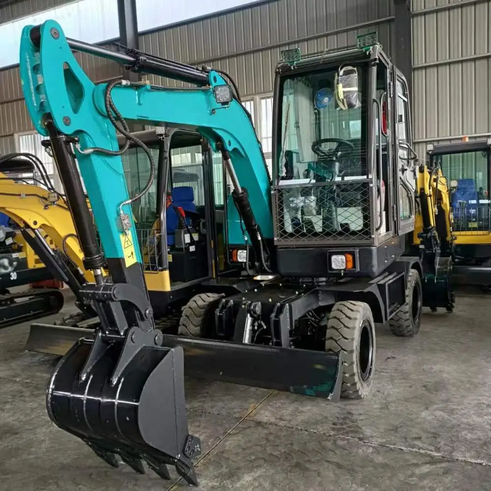 

Chinese 4 ton mini wheel excavator for sale
