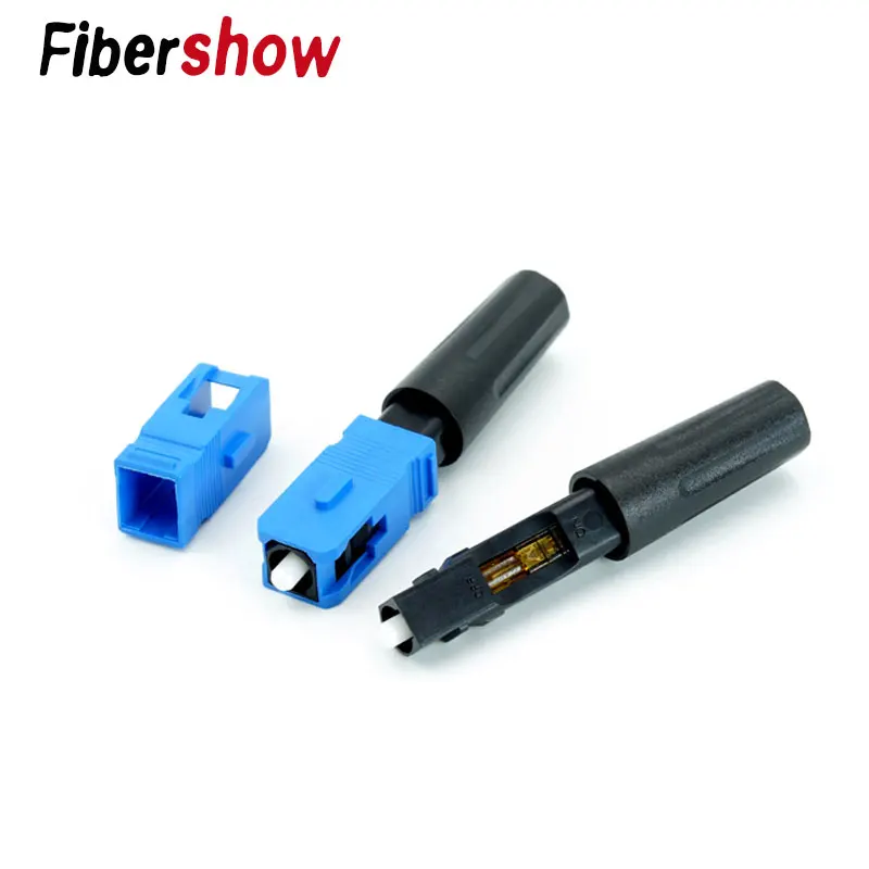 Волоконно оптический Быстрый Соединитель FTTH SC APC Одномодовый волоконно адаптер