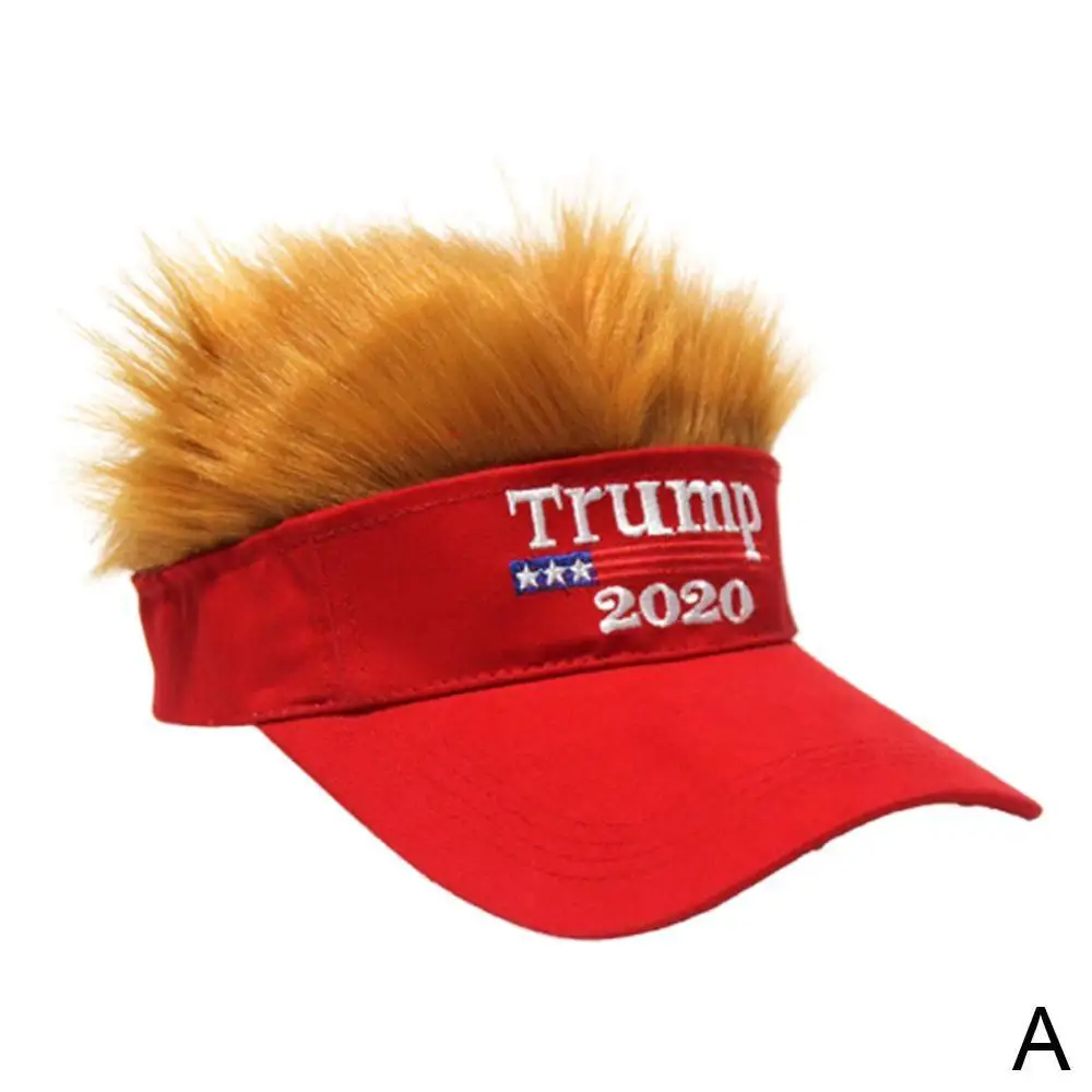 Парик Трамп шапка осень и зима женская мужская шляпа унисекс с полями забавная