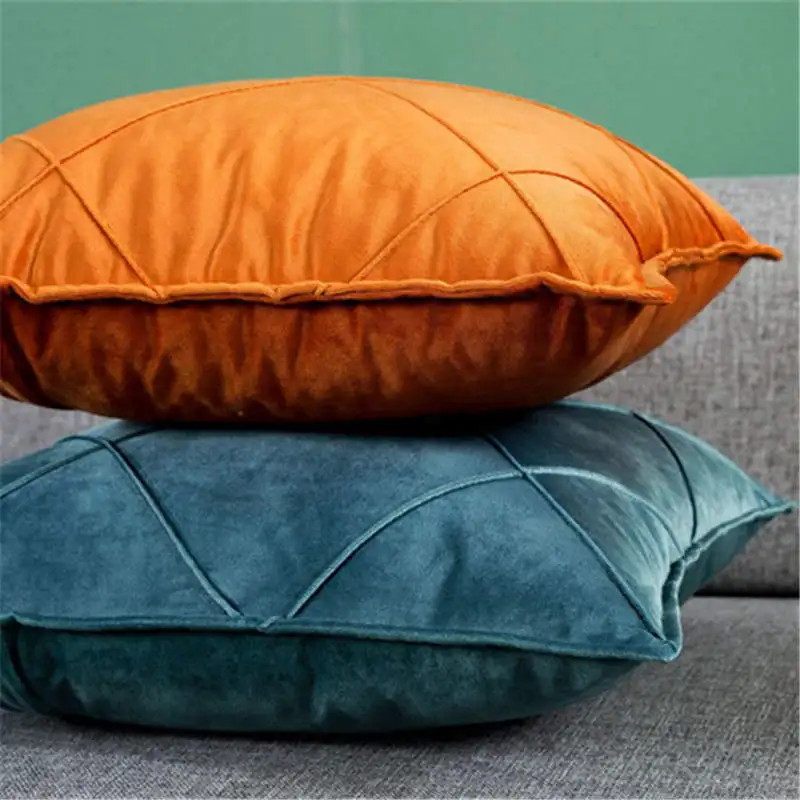 Мягкие бархатные блестки голландские кашемировые наволочки однотонные