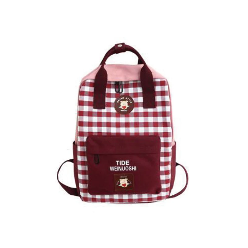2019 new Korean version of the style plaid bag fashion High Quality Large Capacity letter printing portable shoulder dual-use b | Багаж и