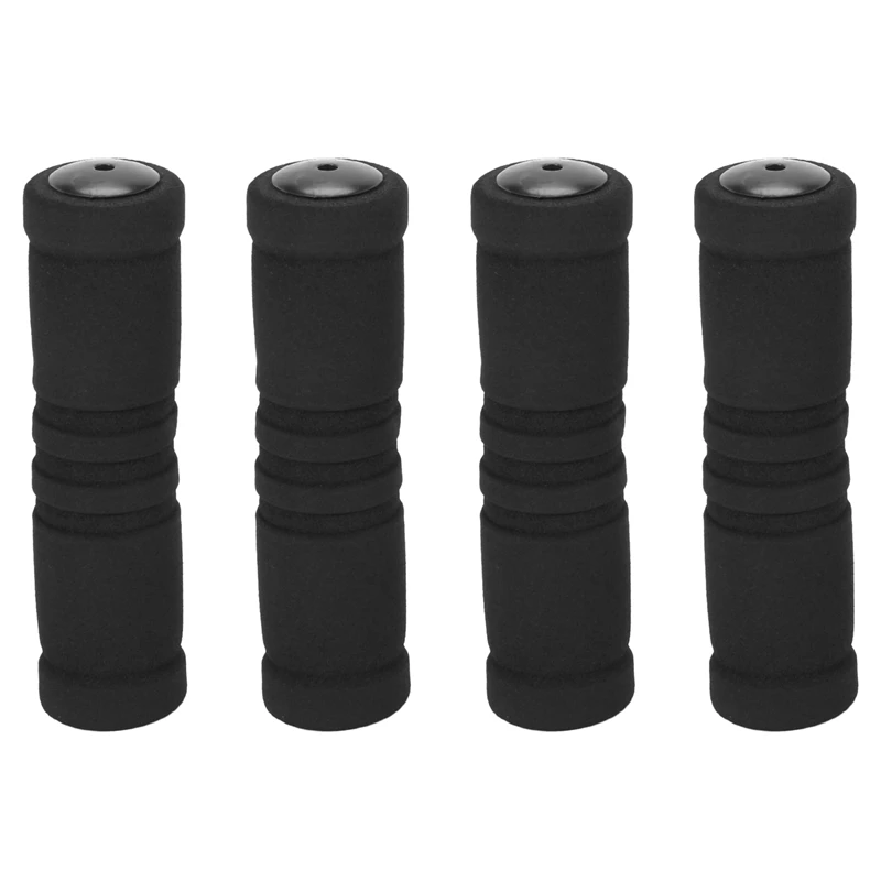 

New 2 Pair For MTB Bike Bicycle Handle Handlebar Soft Sponge Bar Grips Black