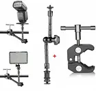 Супер-зажим 11 дюймов регулируемый волшебный шарнирный кронштейн плоскогубцы для установки HDMI монитора светильник Ки видеокамеры вспышки камеры DSLR