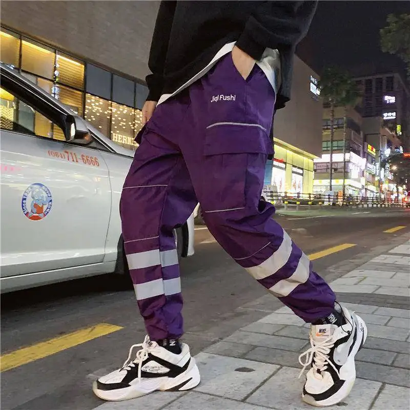 Мужские брюки в стиле хип-хоп модные брюки-карго Джоггеры Харадзюку повседневные