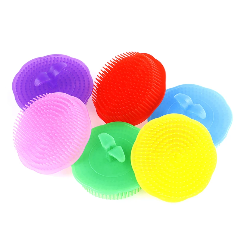 1 шт. силиконовые шампунь для щетка массажа головы волос мытье очищает расчески