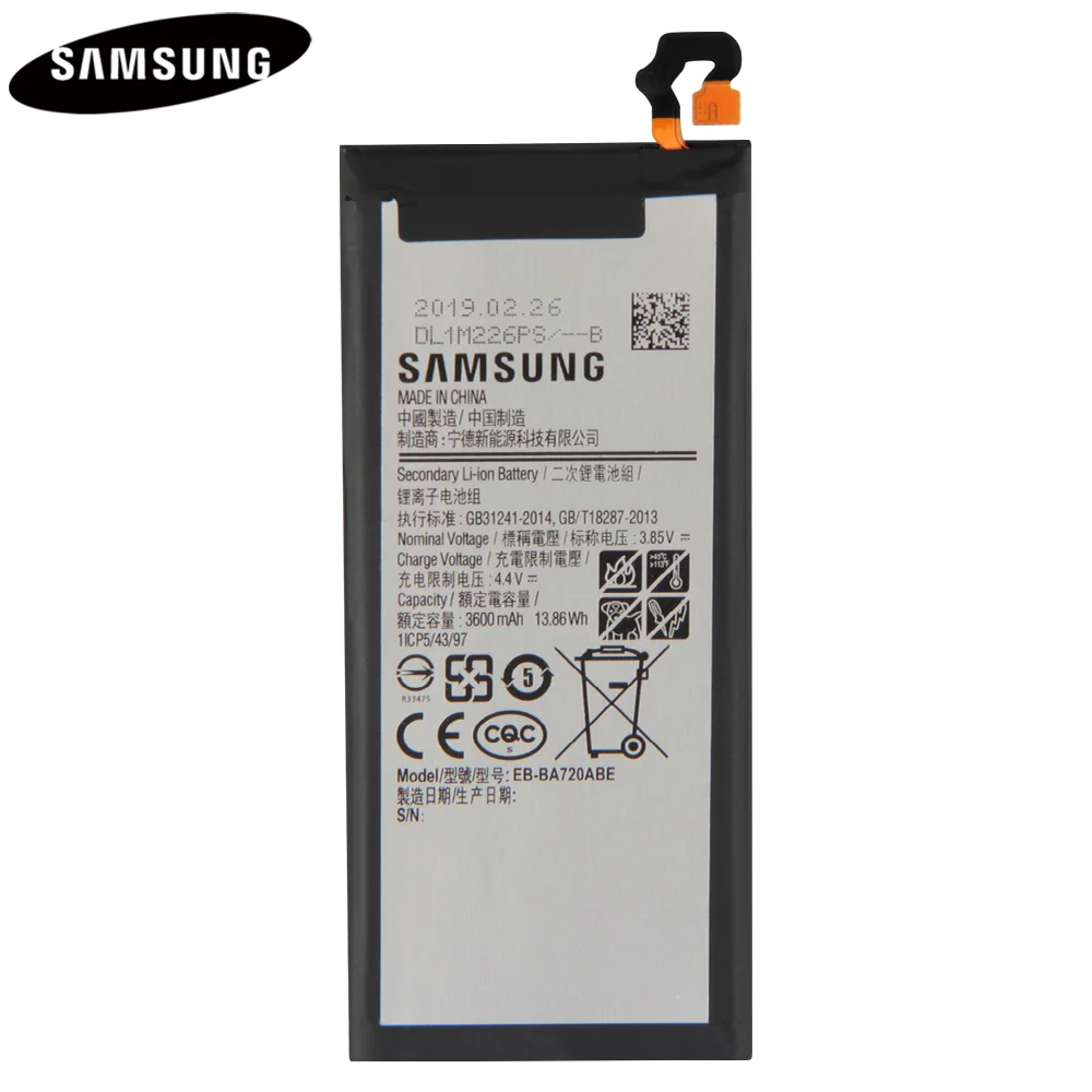 Оригинальная запасная батарея для телефона 100% оригинальная фотобатарея Samsung GALAXY