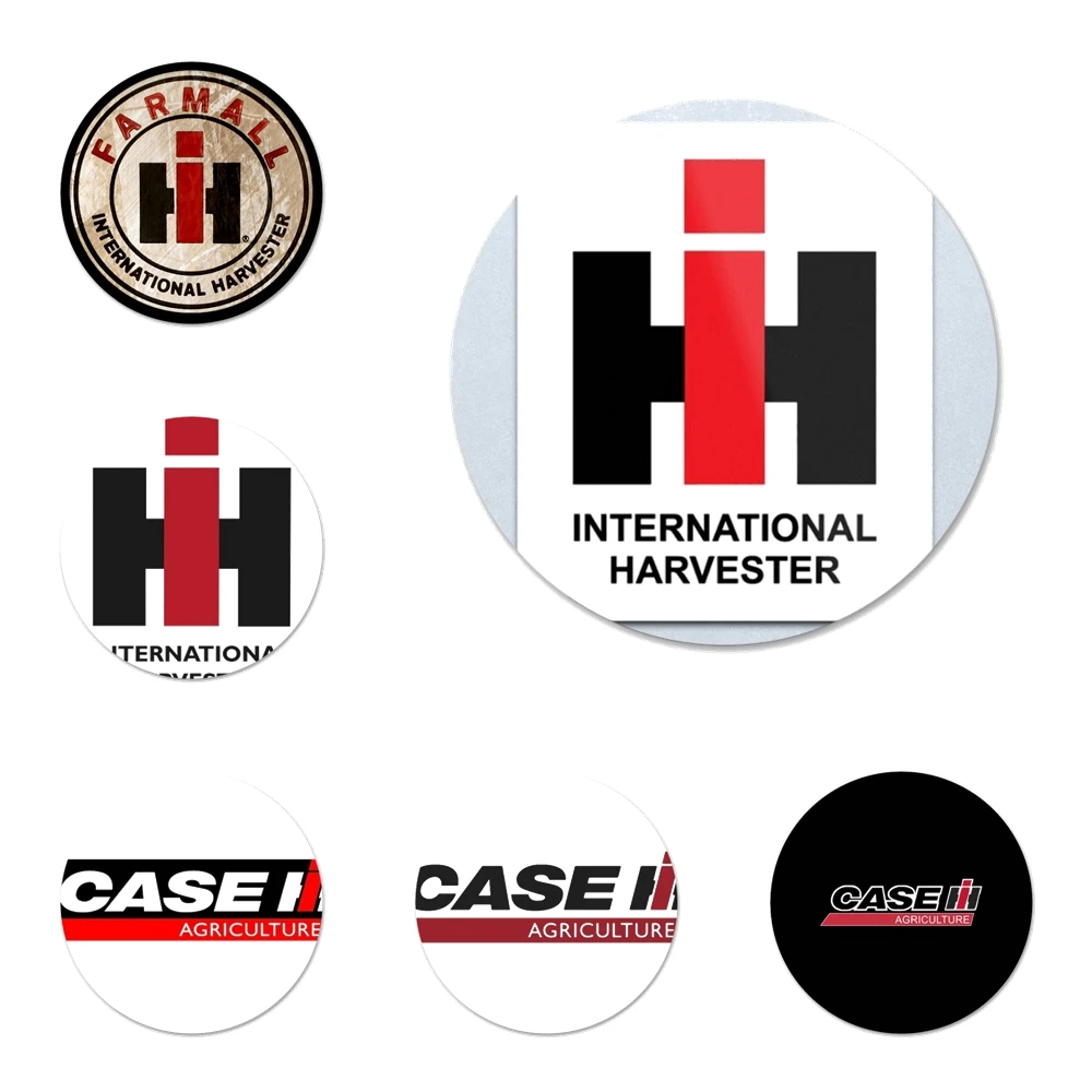 

58mm CASE IH Tractor logo Icons Pins Badge Decoration Brooches Metal Badges For Clothes Backpack Decoration