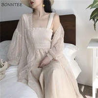 shirts women lace simple oversize new summer sun proof elegant sheer tops ulzzang trendy leisure female loose 3 colors hot sale