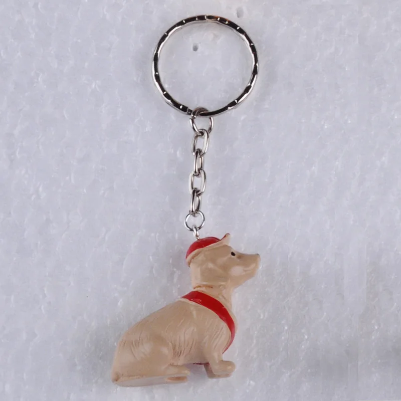 Полимерный 3D брелок для ключей с животными щенками собаками пуделями корги Акита