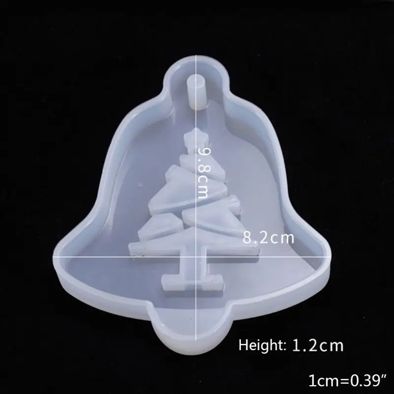 

6Pcs Resin Crystal Epoxy Mold Christmas Tree Elk Pendant Casting Silicone Mould