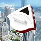 Новинка 2021, Магнитная щетка для мытья окон, двухсторонняя Магнитная щетка-водосгон для окон и стекол щетка для мытья стекол,