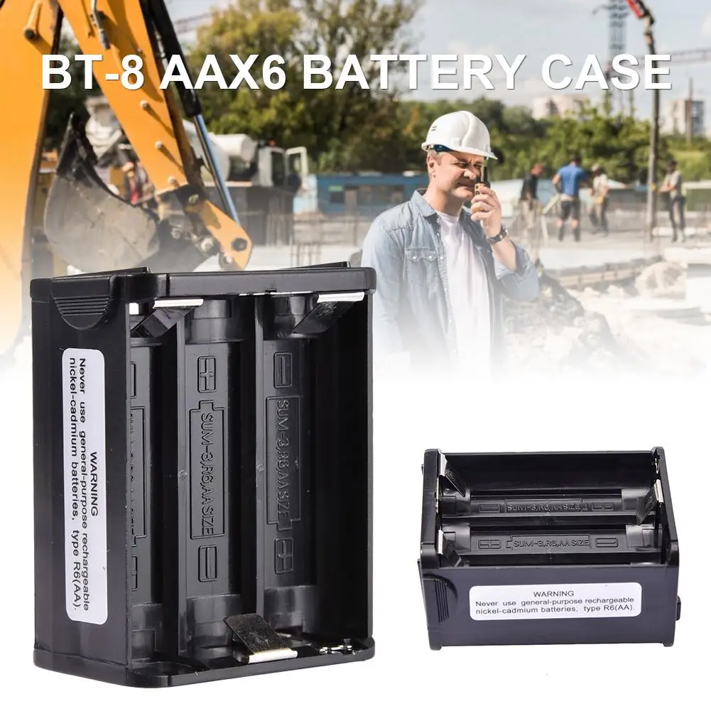 

BT-8 AAX6 Battery Case for Kenwood Radio TH-28 TH-48 TH-78HT