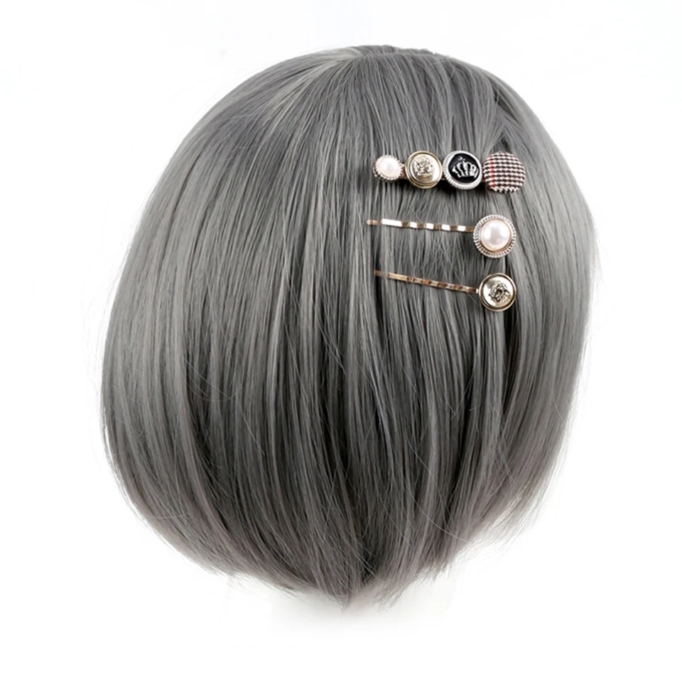 

2019 Hot Sale Vintage Pearl Geometric Alloy Hair Clip Girls Fashion Hairgrips Lady Elegance Hair Accessories