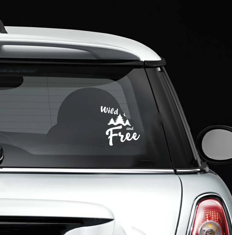 Дикие и бесплатные мотивационные фразы виниловые наклейки автомобильное стекло