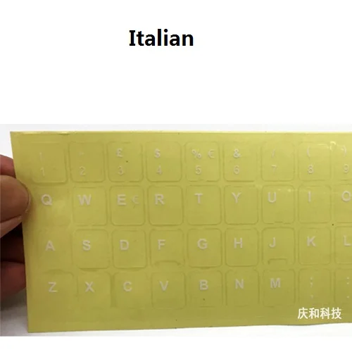 Прозрачная наклейка для клавиатуры на испанском немецком итальянском японском
