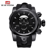 2022 new skull watch men unique fashion water resistant strong man watches sports big dail heavy clock male relogios masculinos